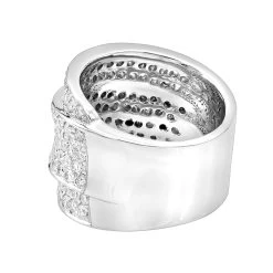 Luxurman Women Platinum Round Diamond Right Hand Ring 3 Carat G/VS -Fashion Accessories Shop platinum round diamond ladies ring 290ct p 32677 backwh