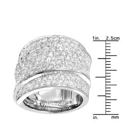 Luxurman Women Platinum Round Diamond Right Hand Ring 3 Carat G/VS -Fashion Accessories Shop platinum round diamond ladies ring 290ct p 32677 rulerwh