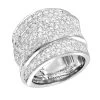 Luxurman Women Platinum Round Diamond Right Hand Ring 3 Carat G/VS