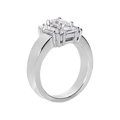 Platinum Women's Diamond Ring 1.50ct 4 Platinum Women's Diamond Ring 1.50ct - Image 2