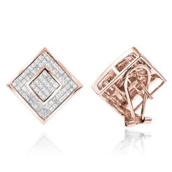 Princess Cut Diamond Earrings 2.50ct 14K White Gold -Fashion Accessories Shop princess cut diamond earrings 250ct 14k gold p 42702 ro