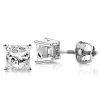 Princess Cut Diamond 18K White Gold Stud Earrings 0.25ct -Fashion Accessories Shop princess cut diamond platinum stud earrings 025ct wh