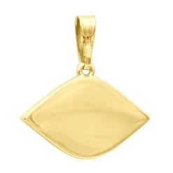 14K Yellow Gold White Black Diamond & Sapphire Evil Eye Pendant Enamel Charm -Fashion Accessories Shop real 14k gold white black diamond sapphire evil eye pendant enamel charm 018020 backye