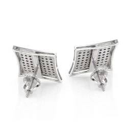 Real Diamond Earrings 10K White Gold Round Diamond Earrings 0.52ct -Fashion Accessories Shop real diamond earrings 10k round diamond earrings 052ct p 6889 backwh