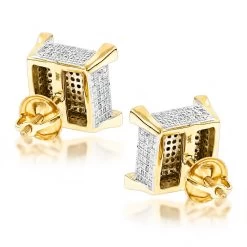 14K Yellow Gold Diamond Stud Earrings 0.85ct 11 14K Yellow Gold Diamond Stud Earrings 0.85ct -Fashion Accessories Shop real diamond earrings 14k diamond stud earrings 115 p 6905 backye