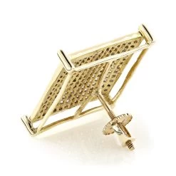 Real Hip Hop 10K Yellow Gold Men's Diamond Oversized Stud Earring 0.6ct -Fashion Accessories Shop real hip hop jewelry10k gold mens diamond oversized stud earring 06ct backye