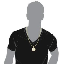 Rolex Style Diamond Pendant 3ct 10K Yellow Gold Crown Medallion -Fashion Accessories Shop rolex style diamond pendant 3ct yellow white gold crown medallion bodye