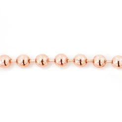 14K Rose Gold Ball Chain 5mm, 22-40in -Fashion Accessories Shop rose gold ball chain 14k 5mm 22 40in 4