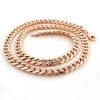 10K Rose Gold Miami Cuban Link Chain In 22-40in 11mm