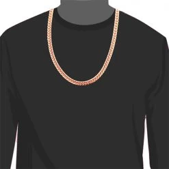 10K Rose Gold Miami Cuban Link Chain In 22-40in 11mm -Fashion Accessories Shop rose gold miami cuban link chain in 10k 22 40in 11mm 3