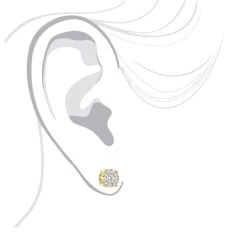 Round Cluster Diamond Earrings Studs 0.75ct 14K Yellow Gold -Fashion Accessories Shop round cluster diamond earrings studs 063ct 14k gold bodye