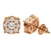 Round Diamond Cluster Stud Earrings 1.61ct 14K Rose Gold -Fashion Accessories Shop round diamond cluster stud earrings 161ct 14k gold rose 20221011 20221027