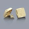 Round Diamond Earrings 14K Yellow Gold 0.51ct