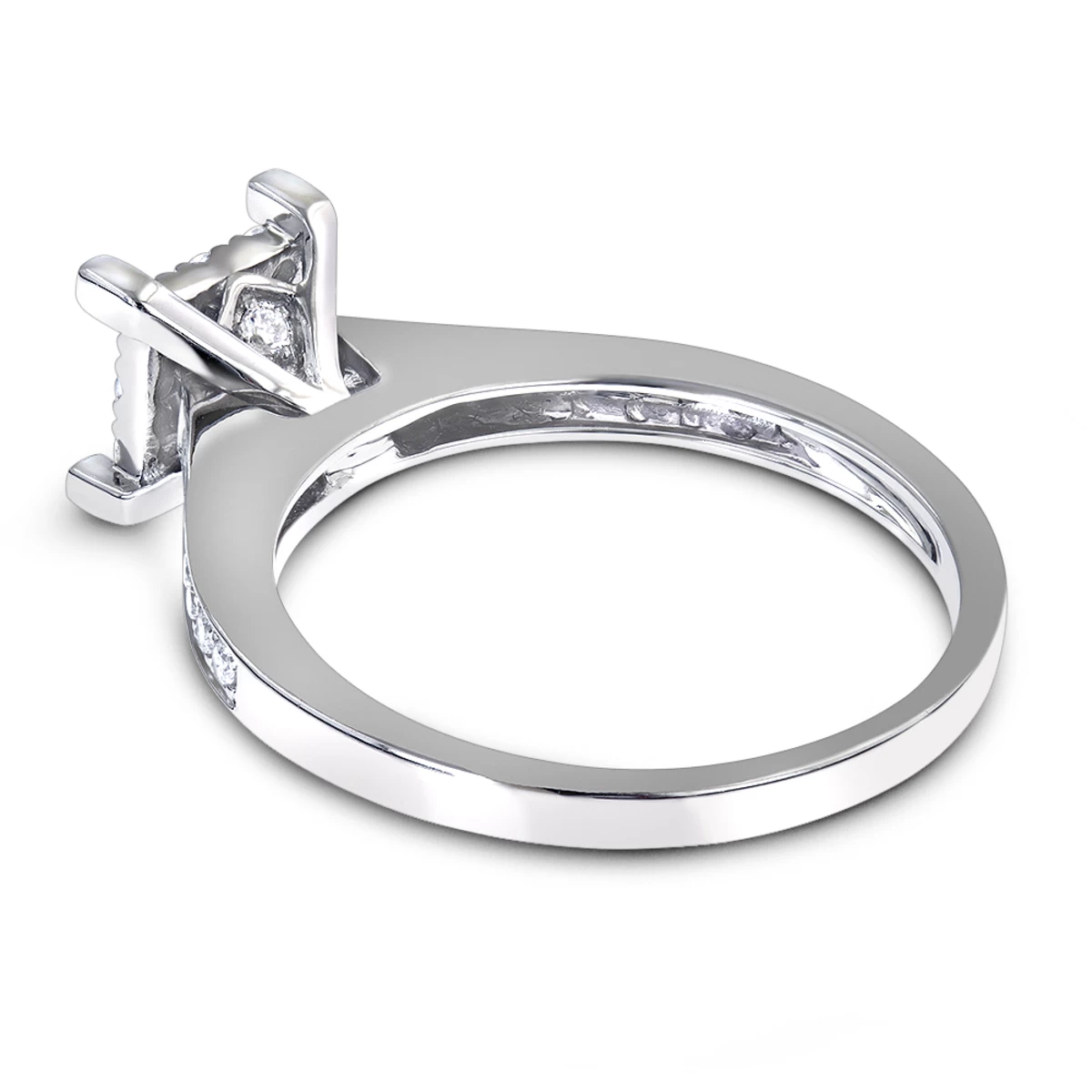 Round Diamond Engagement Ring 0.4 Ct 14K White Gold 6 Round Diamond Engagement Ring 0.4 Ct 14K White Gold - Image 4