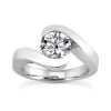 Round Diamond Platinum Engagement Ring 1ct 9.8mm -Fashion Accessories Shop round diamond platinum engagement ring 1ct p 33808 white 20220426