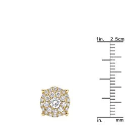 Round Diamond Stud Earrings 14K Rose Gold 0.76ct Pave Cluster Design 21 Round Diamond Stud Earrings 14K Rose Gold 0.76ct Pave Cluster Design -Fashion Accessories Shop round diamond stud earrings 14k gold 076ct pave cluster design rulerye