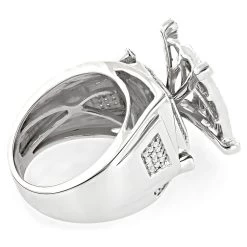 Round Princess Cut Diamond Engagement Ring 1.81ct 14K White Gold -Fashion Accessories Shop round princess cut diamond engagement ring 181ct 14k p 45918 backwh