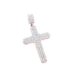 Small 14K Yellow Gold Diamond Cross Pendant Necklace 0.40ct -Fashion Accessories Shop small 14k gold diamond cross pendant necklace 040ct p 22329 ro