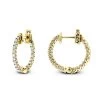 Small 14K Yellow Gold Inside Out Diamond Hoop Earrings 0.9ct -Fashion Accessories Shop small 14k gold inside out diamond hoop earrings 110ct p 6259 ye