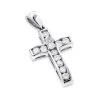 Small 14K Rose Gold Round Diamond Cross Pendant 0.55ct -Fashion Accessories Shop small 14k gold round diamond cross pendant 055ct 1