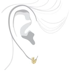 Small Diamond Hoop Earrings 1/2ct 14K Yellow Gold Huggies -Fashion Accessories Shop small diamond hoop earrings 12ct 14k gold huggies bod