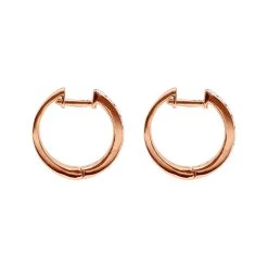 Small Diamond Hoop Earrings For Men And Women 1/2ct Huggies 14K Yellow Gold 15mm -Fashion Accessories Shop small diamond hoop earrings for men and women 12ct huggies 14k gold backro 20191215