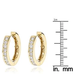 Small 14K Yellow Gold Inside Out Diamond Huggie Earrings 1.2ct 13 Small 14K Yellow Gold Inside Out Diamond Huggie Earrings 1.2ct -Fashion Accessories Shop small hoop earrings 14k gold inside out diamond huggie earrings 12ct rulerye