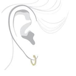 Small Hoops 14K Yellow Gold Inside Out Diamond Hoop Earrings 1 Carat 3/4in -Fashion Accessories Shop small hoops 14k inside out diamond hoop earrings 106 p 6908 bodye