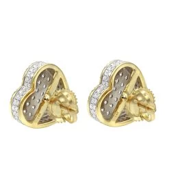 Solid 14K White Gold Large Heart Diamond Stud Earrings For Women 1ct By Luxurman 11 Solid 14K White Gold Large Heart Diamond Stud Earrings For Women 1ct By Luxurman -Fashion Accessories Shop solid 14k gold large heart diamond stud earrings for women 1ct by luxurman backye