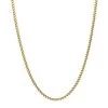 Solid 14K Yellow Gold Franco Chain Necklace For Men 3.5mm 20-32"