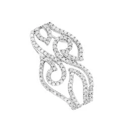 Sterling Silver Diamond Heart Pendant 0.11ct