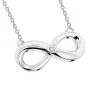 Sterling Silver Infinity Diamond Pendant Luxurman Love Quotes Necklaces