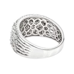 Unique Luxurman Bands: 14K Rose Gold Wide Diamond Ring For Women 2 Carat -Fashion Accessories Shop uniqe luxurman bands 14k gold wide diamond ring for women 2 carat backwh