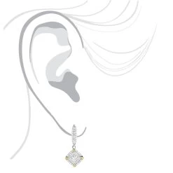 Unique 14K White Gold White And Yellow Diamond Earrings For Women Drop Design 12 Unique 14K White Gold White And Yellow Diamond Earrings For Women Drop Design -Fashion Accessories Shop unique 14k gold white and yellow diamond earrings for women drop design bodwh