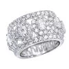 Unique 14K White Gold Wide Diamond Wedding Band 6.55ct Ladies Anniversary Ring -Fashion Accessories Shop unique 14k gold wide diamond wedding band 655ct ladies anniversary ring 000799 mainwh