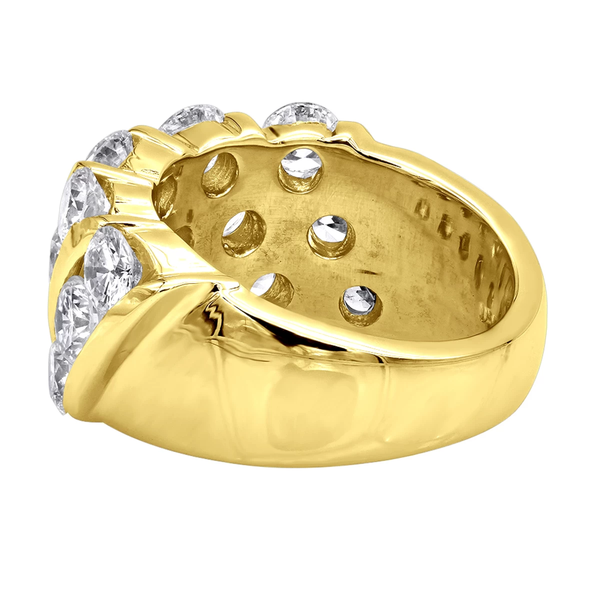 Unique 3 Carat Women's Diamond Wedding Band 18K White Gold Anniversary Ring 7 Unique 3 Carat Women's Diamond Wedding Band 18K White Gold Anniversary Ring - Image 5