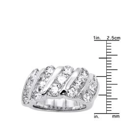 Unique 3 Carat Women's Diamond Wedding Band 18K White Gold Anniversary Ring 17 Unique 3 Carat Women's Diamond Wedding Band 18K White Gold Anniversary Ring -Fashion Accessories Shop unique 3 carat diamond womens diamond wedding band 18k gold anniversary ring 000910 ruler white