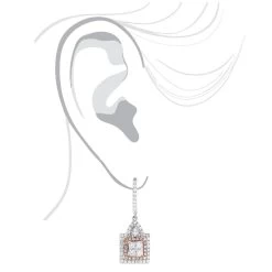 Unique Designer White And Pink Diamond Earrings For Women 14K Gold 1.75ct -Fashion Accessories Shop unique designer white and pink diamond earrings for women 14k gold 175ct bodwh