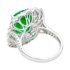 Unique Diamond And Emerald Cocktail Ring For Women 18K White Gold 9.7 Carats -Fashion Accessories Shop unique diamond and emerald cocktail ring for women in 18k gold 97 carats 802634 backwh