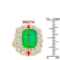 Unique Diamond And Emerald Cocktail Ring For Women 18K White Gold 9.7 Carats -Fashion Accessories Shop unique diamond and emerald cocktail ring for women in 18k gold 97 carats 802634 rulerye