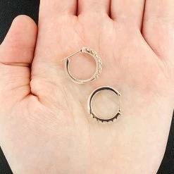 Unique 14K Yellow Gold Diamond Hoop Huggie Earrings 1.58ct 9 Unique 14K Yellow Gold Diamond Hoop Huggie Earrings 1.58ct -Fashion Accessories Shop unique diamond hoop earrings 158ct 14k gold 2