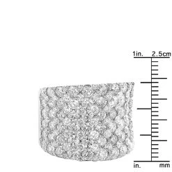 Unique Diamond Wedding Bands: 8 Carat Ladies Pave Diamonds Ring 14K White Gold -Fashion Accessories Shop unique diamond wedding bands 8 carat ladies pave diamonds ring 14k gold rulerwh