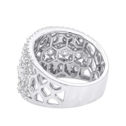 Unique Wide Diamond Ladies Ring Band 2.75ct 14K White Gold By Luxurman -Fashion Accessories Shop unique wide diamond ladies ring band 275ct in 14k gold by luxurman backwh