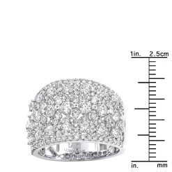 Unique Wide Diamond Ladies Ring Band 2.75ct 14K White Gold By Luxurman -Fashion Accessories Shop unique wide diamond ladies ring band 275ct in 14k gold by luxurman rulerwh