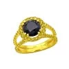Unique Yellow And Black Diamond Engagement Ring 2.95ct 18K Yellow Gold -Fashion Accessories Shop unique yellow and black diamond engagement ring 295ct 18k p 45912 ye
