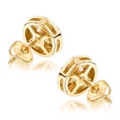 Unisex Round Diamond Stud Earrings Clusters 14K White Gold 1.75ct -Fashion Accessories Shop unisex round diamond stud earrings clusters in 14k gold 175ct backye