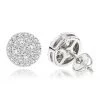 Unisex Round Diamond Stud Earrings Clusters 14K White Gold 1.75ct -Fashion Accessories Shop unisex round diamond stud earrings clusters in 14k gold 175ct wh