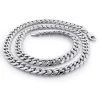 10K White Gold Miami Cuban Link Chain In 22-40in 11mm