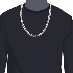 10K White Gold Miami Cuban Link Chain In 22-40in 11mm -Fashion Accessories Shop white gold miami cuban link chain in 10k 22 40in 11mm 3