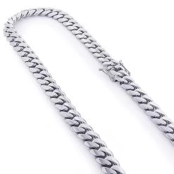 14K White Gold Miami Cuban Link Colossal Chain 14.5mm 22-40in